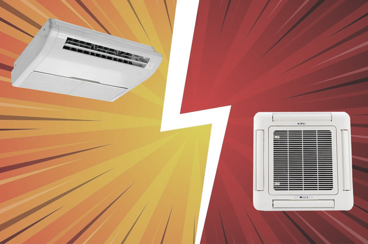 Aire acondicionado de suelo a techo vs. aire acondicionado de cassette: ¿cuál es el mejor para tus espacios comerciales?