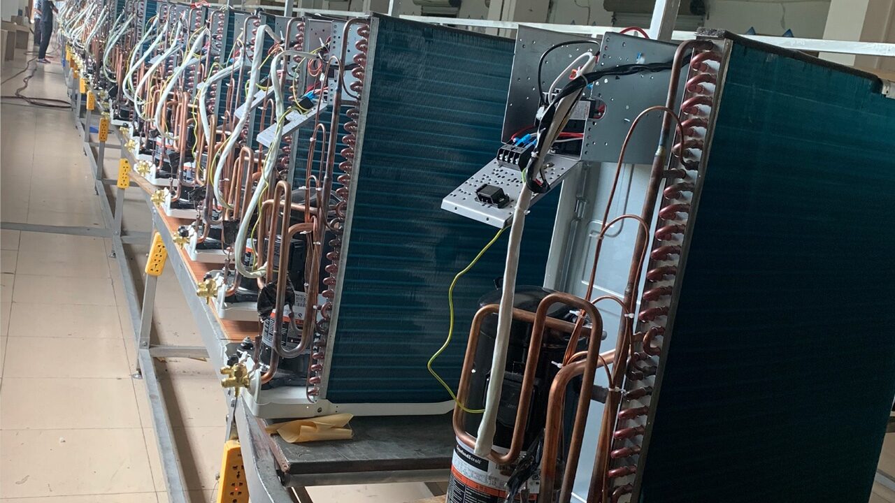 Línea de producción: Fábrica de aire acondicionado KRG